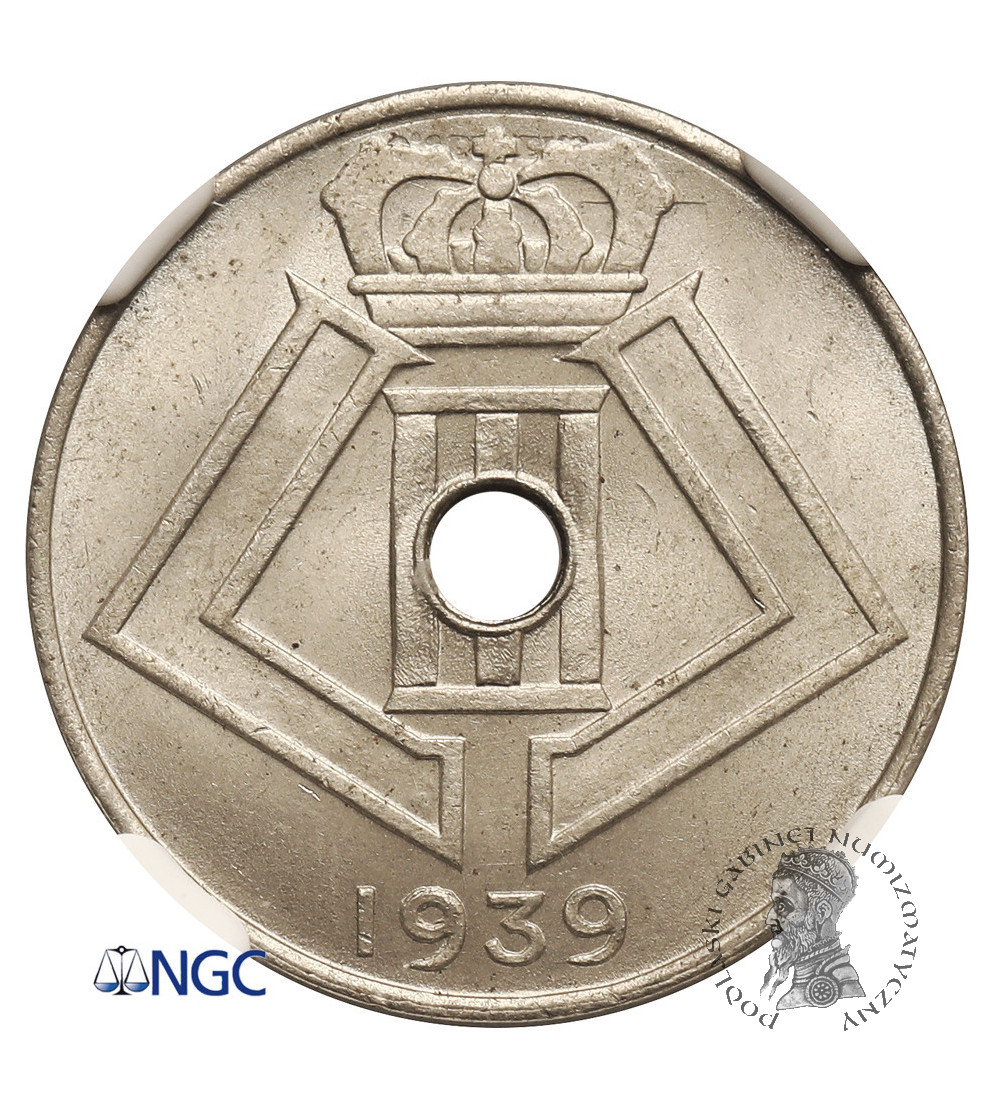 Belgium, Leopold III (1934-1951). 10 Centimes 1939, BELGIE - NGC MS 65