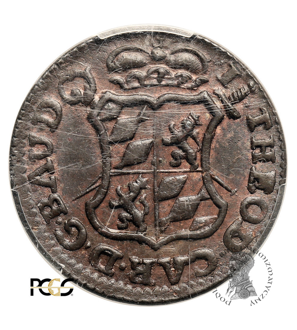 Belgium. Liege (Luik / Lüttich), Bishopric / Duchy. Jean-Theodore de Baviere, 1744-1763. Liard (Oord) 1751 - PCGS MS 63 BN