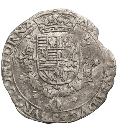 Spanish Netherlands. Albert and Isabelle, 1598-1621. 1/4 Thaler / Patagon ND, Tournai / Doornik Mint