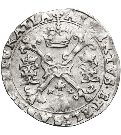 Spanish Netherlands, Flandres (Belgie). Albert and Isabelle, 1598-1621. 1/4 Patagon, no date, Brugge Mint