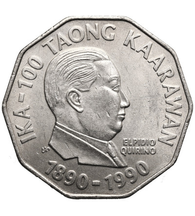 Filipiny. 2 Piso 1990, 100 rocznica urodzin Elpidio Rivery Quirino