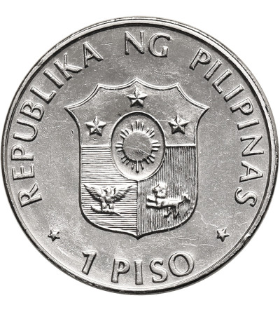 Philippines. 1 Piso 1992, 50th Anniversary of the Battle of Bataan