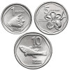 Philippines. Set of 1, 5, and 10 Sentimo 1983, 3 pcs, Series: Flora and Fauna