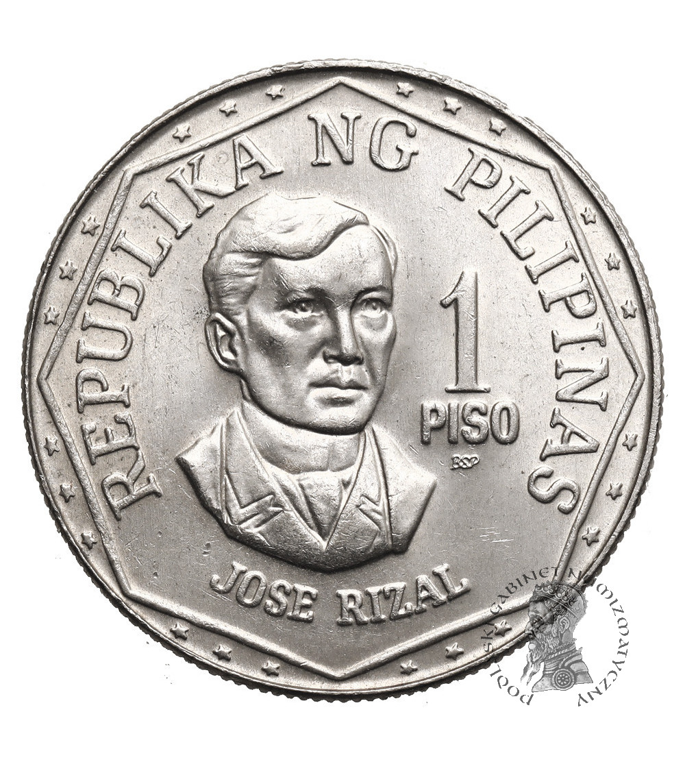 Philippines. 1 Piso 1981, Jose Rizal