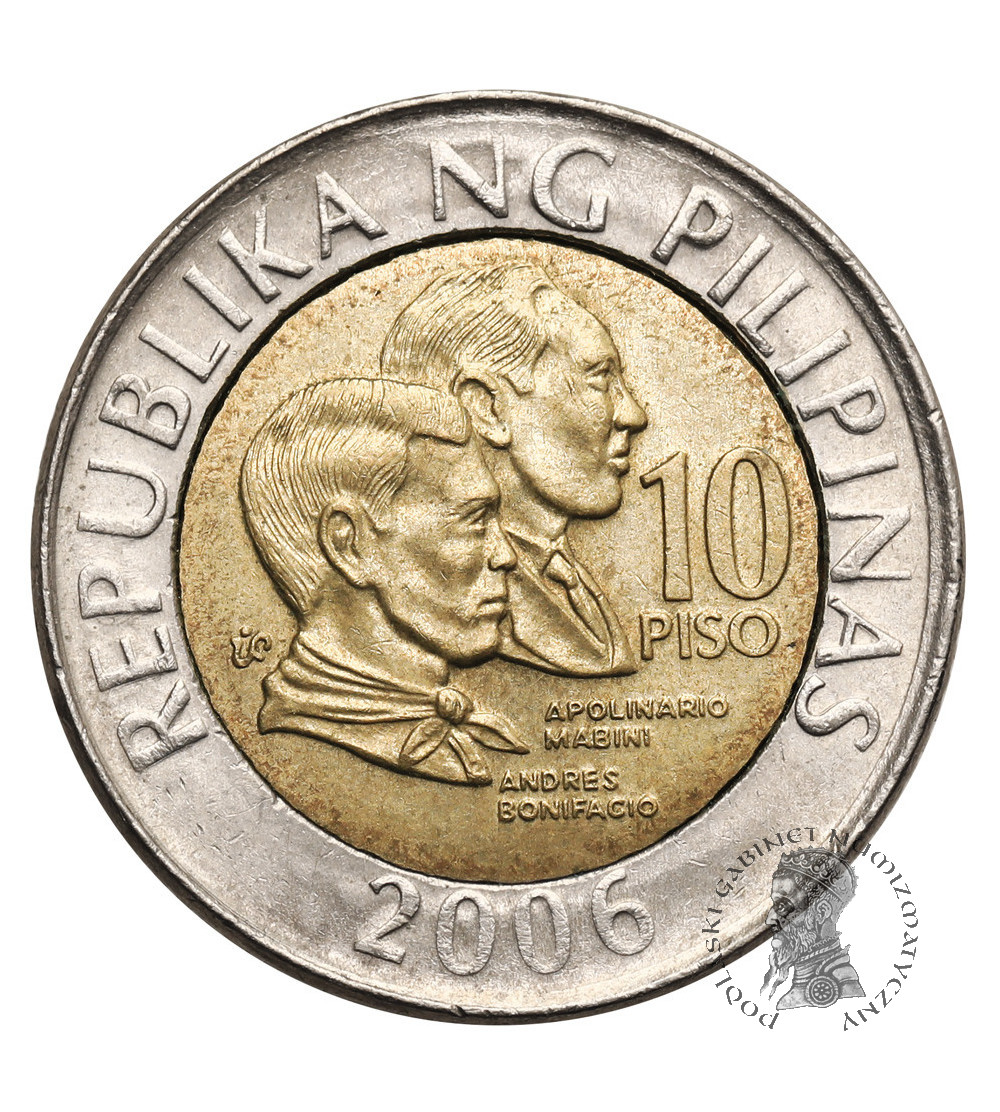 Filipiny. 10 Piso 2006