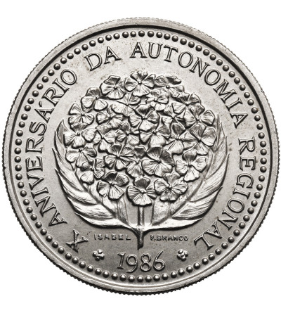Azores. 100 Escudos 1986, 10th Anniversary of Regional Autonomy
