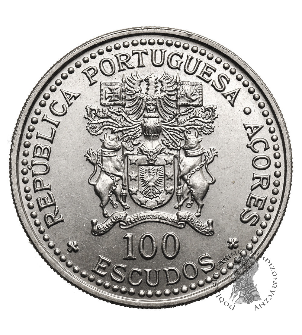 Azory. 100 Escudos 1986, 10 rocznica wprowadzenia autonomii regionalnej