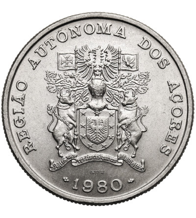 Azores. 25 Escudos 1980, Regional Autonomy of the Azores