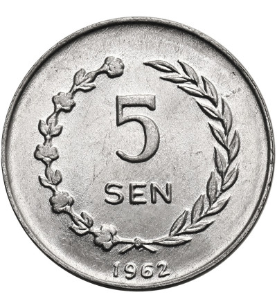 Indonezja, Archipelag Riau. 5 Sen 1962, Ahmad Sukarno - obrzeże z napisem RIAU - KEPULAUAN