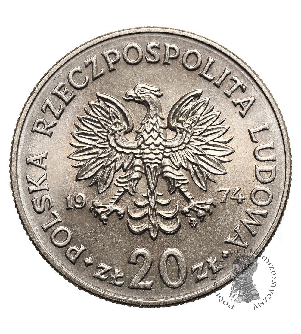 Poland, PRL (1952–1989). 20 Zlotys 1974, Marceli Nowotko