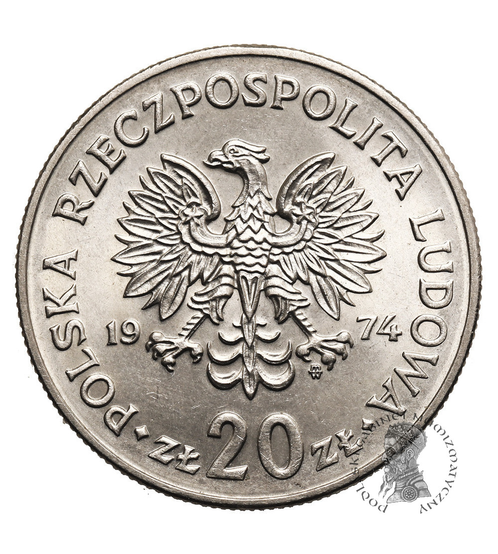 Poland, PRL (1952–1989). 20 Zlotys 1974, Marceli Nowotko