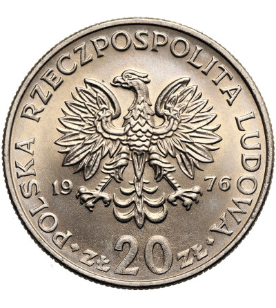 Poland, PRL (1952–1989). 20 Zlotys 1976 no mint mark, Marceli Nowotko