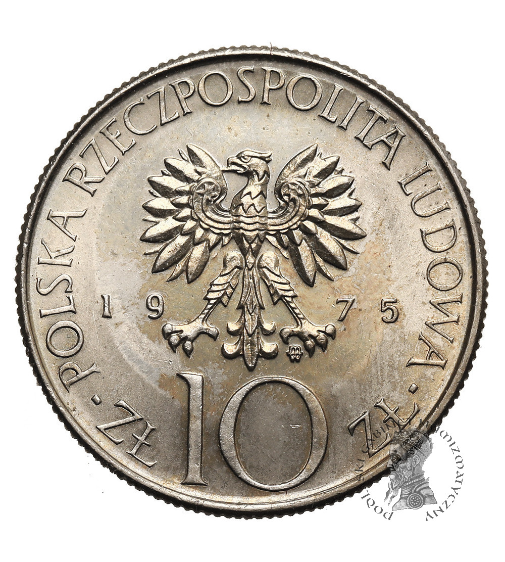 Polska, PRL (1952-1989). 10 złotych 1975, Adam Mickiewicz