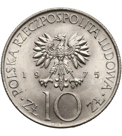 Poland, PRL (1952-1989). 10 Zlotys 1975, Adam Mickiewicz