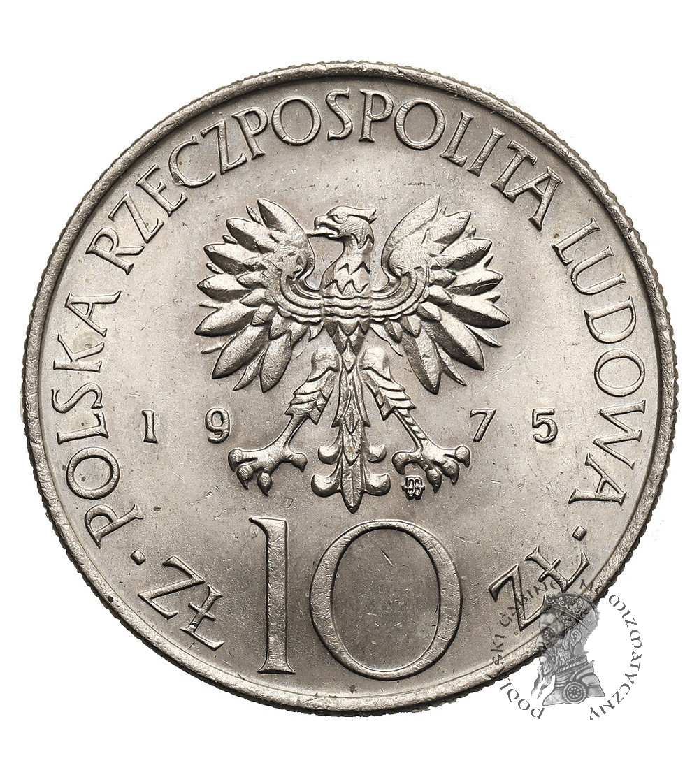 Polska, PRL (1952-1989). 10 złotych 1975, Adam Mickiewicz