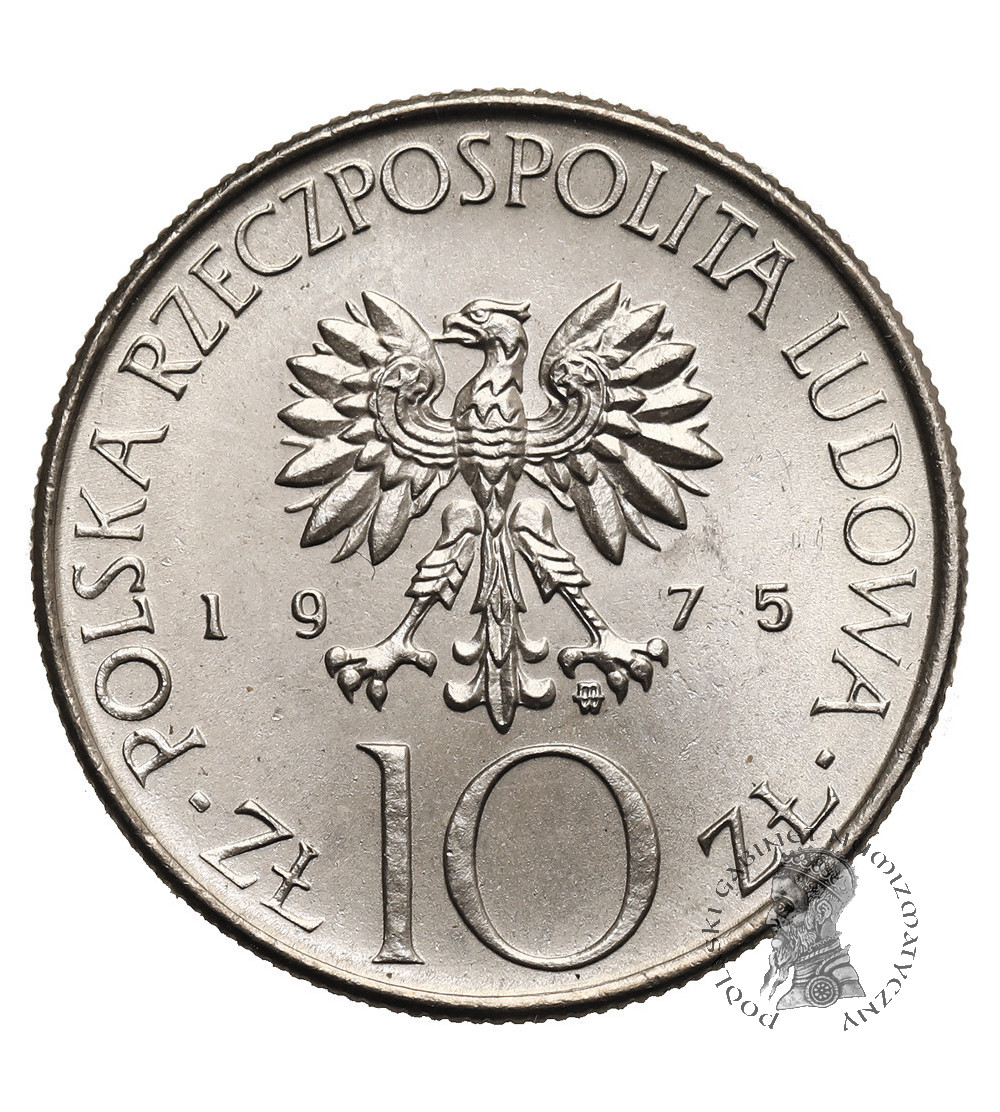 Poland, PRL (1952-1989). 10 Zlotys 1975, Adam Mickiewicz