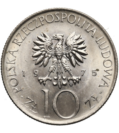 Poland, PRL (1952-1989). 10 Zlotys 1975, Adam Mickiewicz