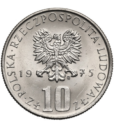 Poland, PRL (1952-1989). 10 Zlotys 1975, Boleslaw Prus