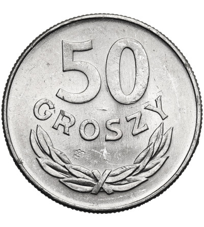 Polska, PRL (1952-1989). 50 groszy 1976 bez znaku mennicy, Kremnica