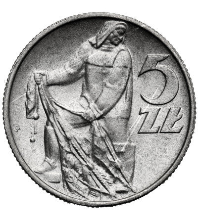 Polska, PRL (1952-1989). 5 złotych 1974, Rybak