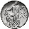 Poland, PRL (1952-1989). 5 Zlotys 1974, Fisherman