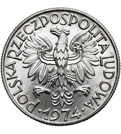 Poland, PRL (1952-1989). 5 Zlotys 1974, Fisherman