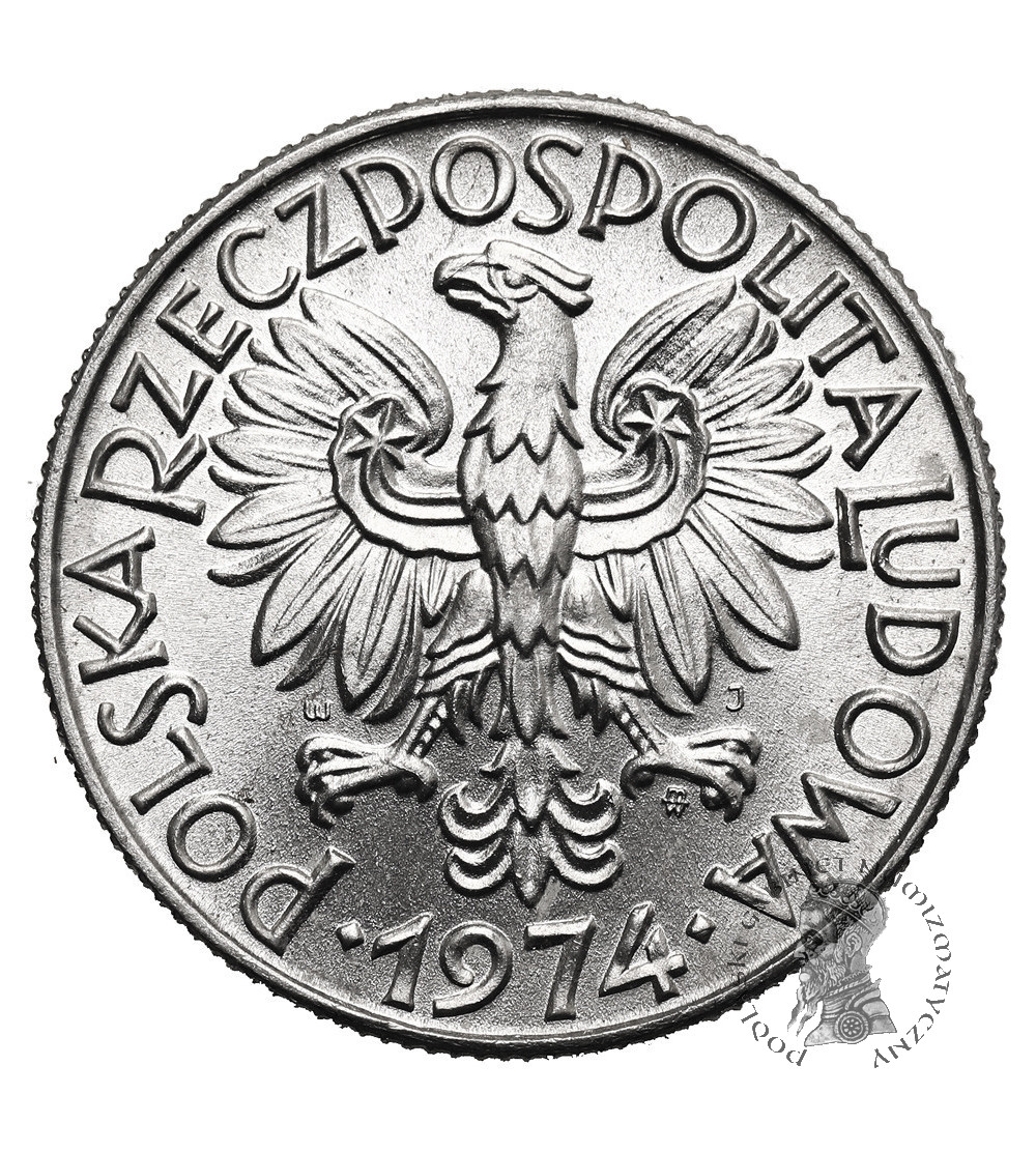 Poland, PRL (1952-1989). 5 Zlotys 1974, Fisherman