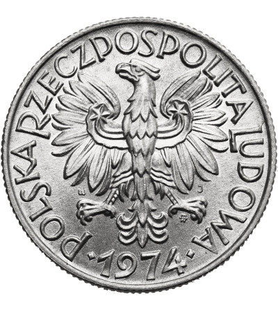 Poland, PRL (1952-1989). 5 Zlotys 1974, Fisherman