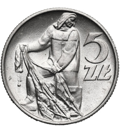 Polska, PRL (1952-1989). 5 złotych 1974, Rybak
