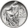Poland, PRL (1952-1989). 5 Zlotys 1974, Fisherman