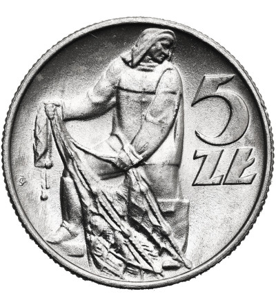 Polska, PRL (1952-1989). 5 złotych 1974, Rybak