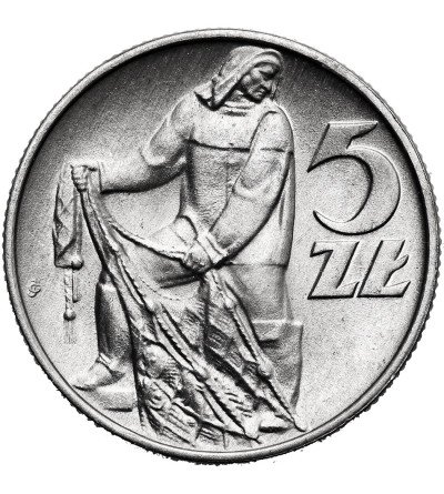 Polska, PRL (1952-1989). 5 złotych 1974, Rybak