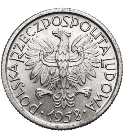 Polska, PRL (1952-1989). 2 złote 1958, jagody