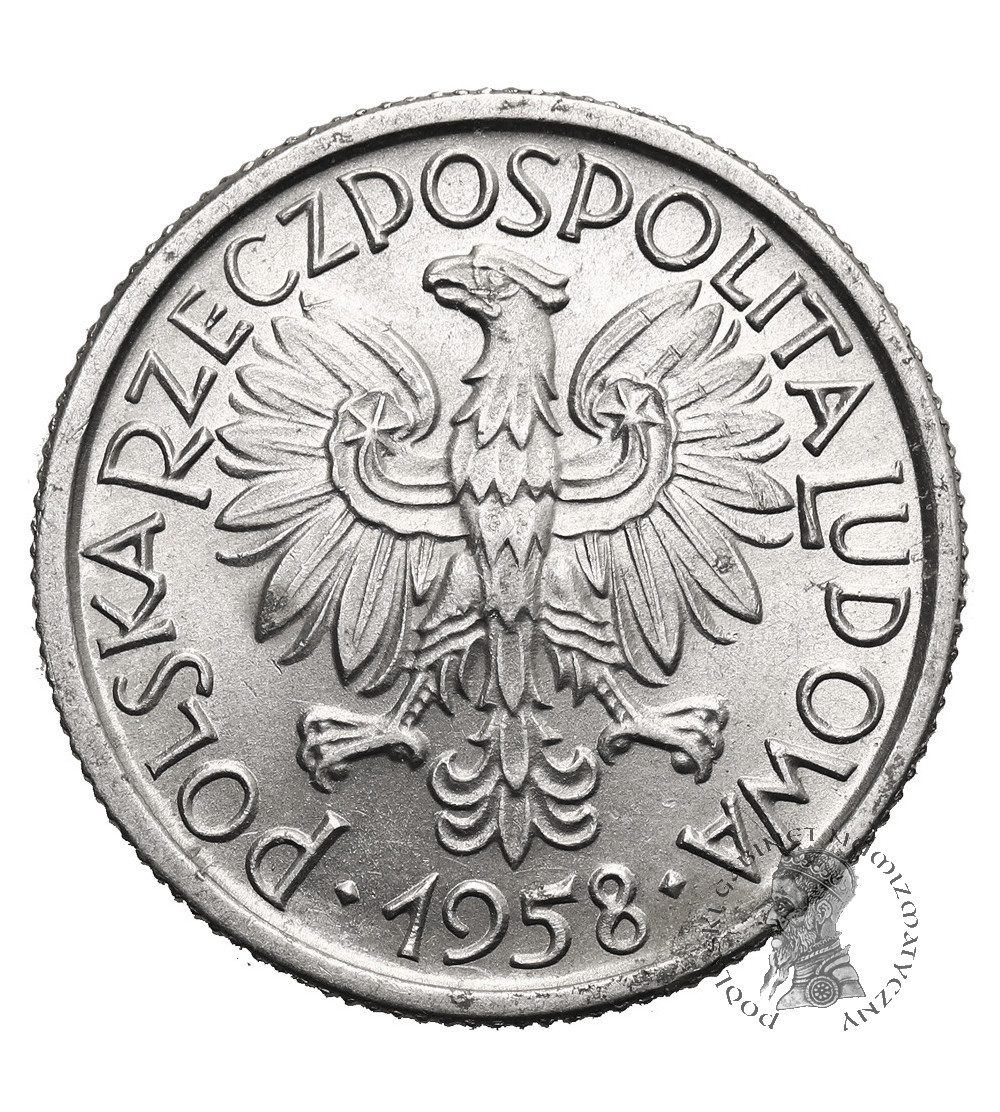 Poland, PRL (1952-1989). 2 Zlotys 1958, Blueberries