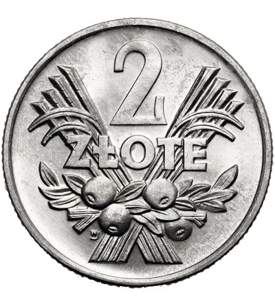 Poland, PRL (1952-1989). 2 Zlotys 1970, Blueberries