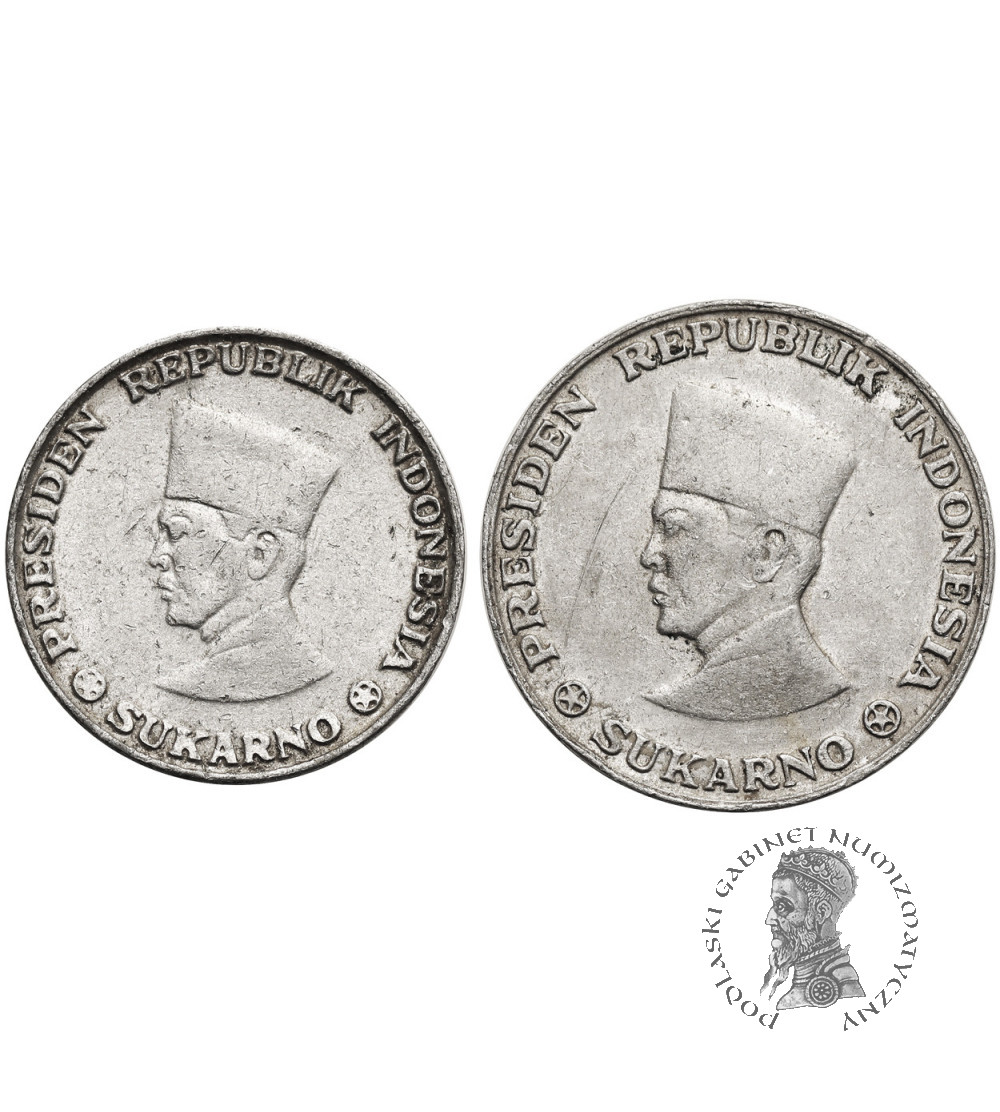 Indonezja, Irian Barat. Zestaw 5 i 10 Sen 1962, Ahmad Sukarno - gładkie obrzeże