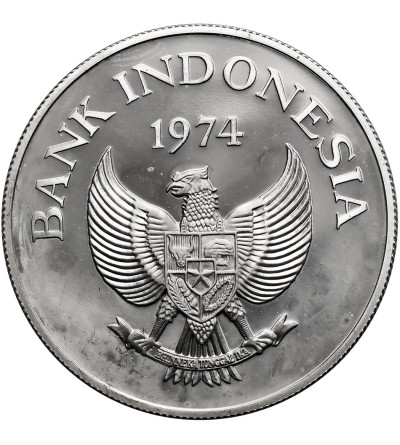 Indonezja. 2000 rupii 1974, Tygrys jawajski (Panthera tigris sondaica), seria: Ochrona Przyrody - Proof