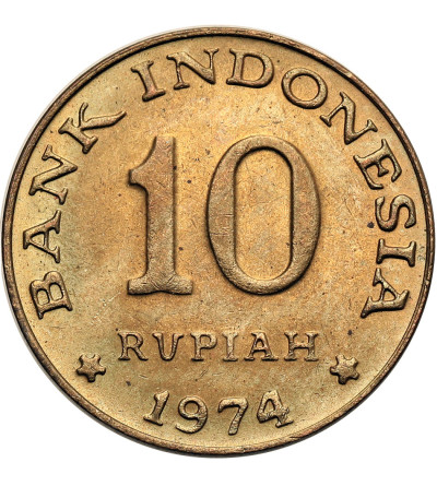 Indonesia. 10 Rupiah 1974, F.A.O.