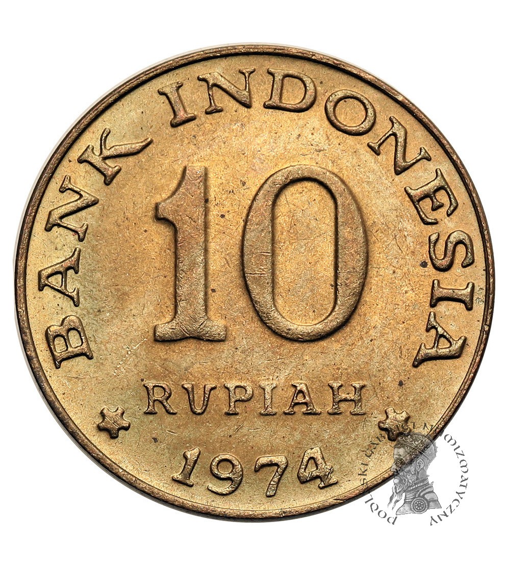 Indonezja. 10 rupii 1974, F.A.O.