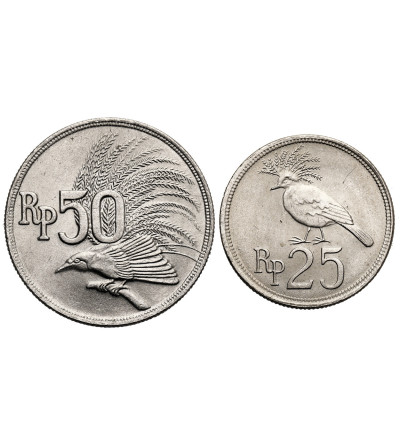 Indonesia. Set of 25 and 50 Rupiah, 1971 - 2 pcs