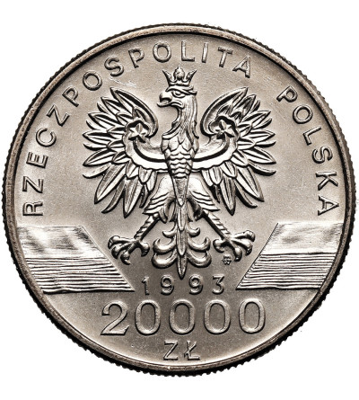 Poland. 20000 Zlotys 1993, Barn Swallows