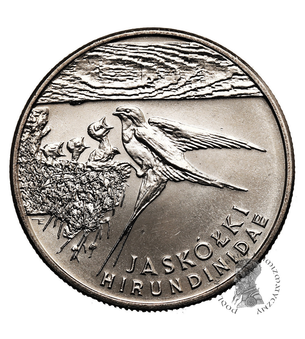 Poland. 20000 Zlotys 1993, Barn Swallows