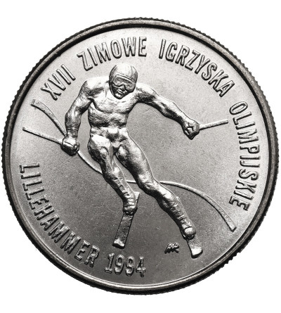 Poland. 20000 Zlotys 1993, Winter Olympics, Lillehammer 1994