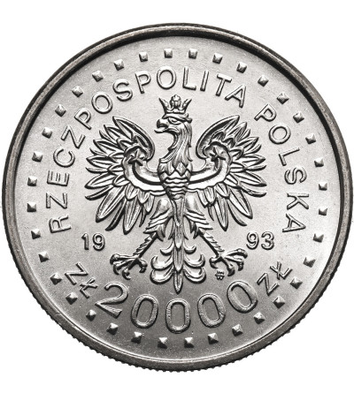 Poland. 20000 Zlotys 1993, Winter Olympics, Lillehammer 1994