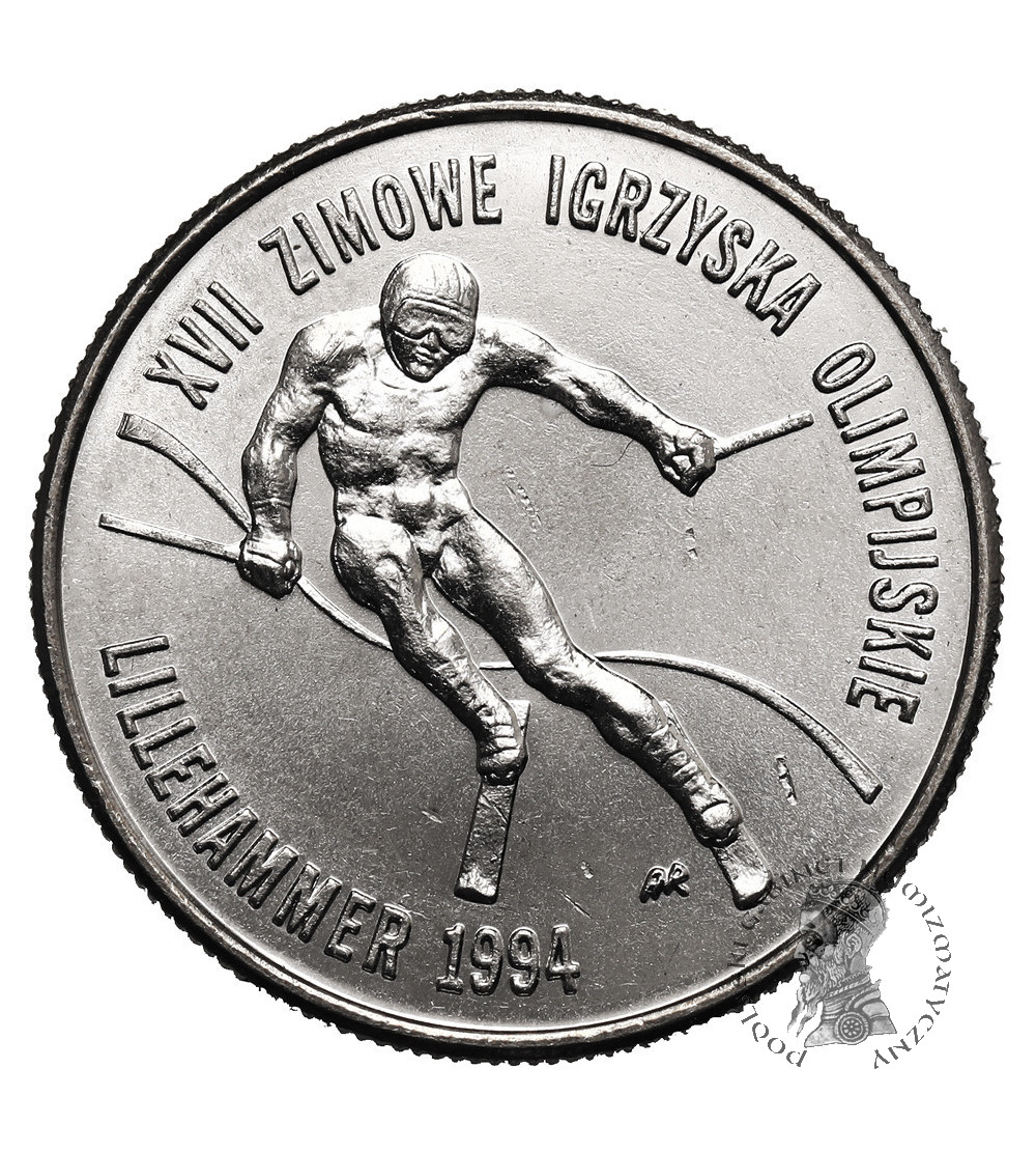 Poland. 20000 Zlotys 1993, Winter Olympics, Lillehammer 1994