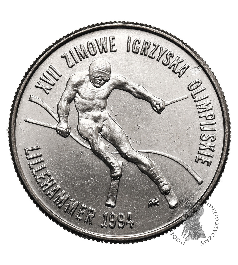 Polska. 20000 złotych 1993, Lillehammer 1994 - efekt ducha w tle!!!