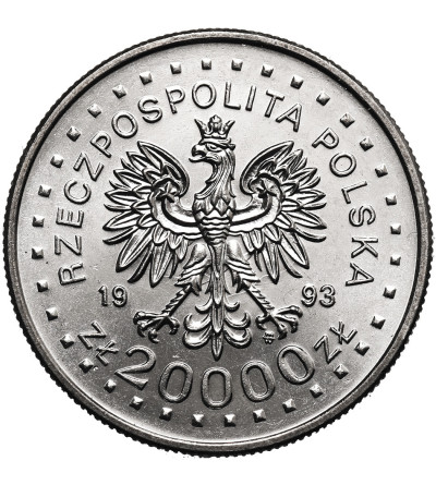 Poland. 20000 Zlotys 1993, Winter Olympics, Lillehammer 1994