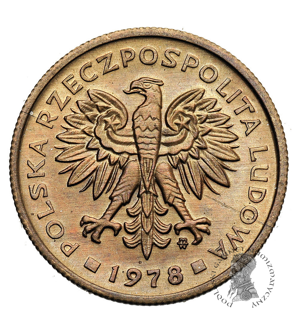 Poland, PRL (1952–1989). 2 Zlotys 1978, with mint mark, Warsaw
