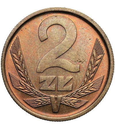 Poland, PRL (1952–1989). 2 Zlotys 1978, with mint mark, Warsaw