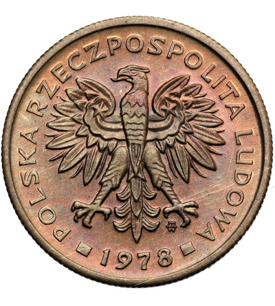 Polska, PRL (1952-1989). 2 złote 1978, ze znakiem mennicy, Warszawa